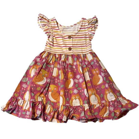 Eleanor Rose Fall Kirby Owl Dress Girls Size 3 4 Excellent Very gently used cond - Picture 1 of 4